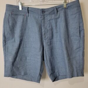 UNTUCKit St. Julien Shorts Mens 36 Linen Blend Chino Performance Golf